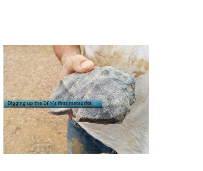 digging up the dfn's first meteorite