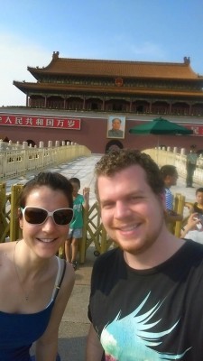 Ellie and Rob at the Forbidden City