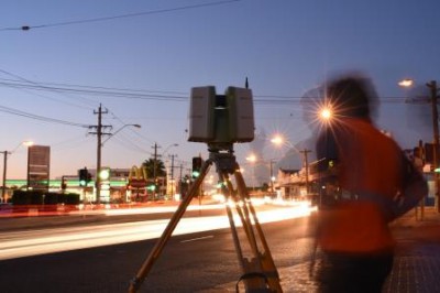 Cnr Scarborough Beach Rd and Charles St corner, measuring angles for Perth daytime fireball