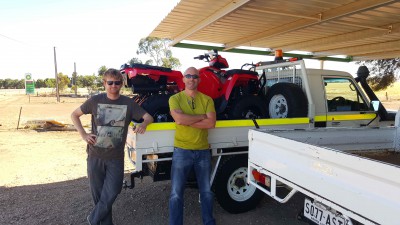 New purchase - a quad bike - should help the search (Jon Paxman, Phil Bland)