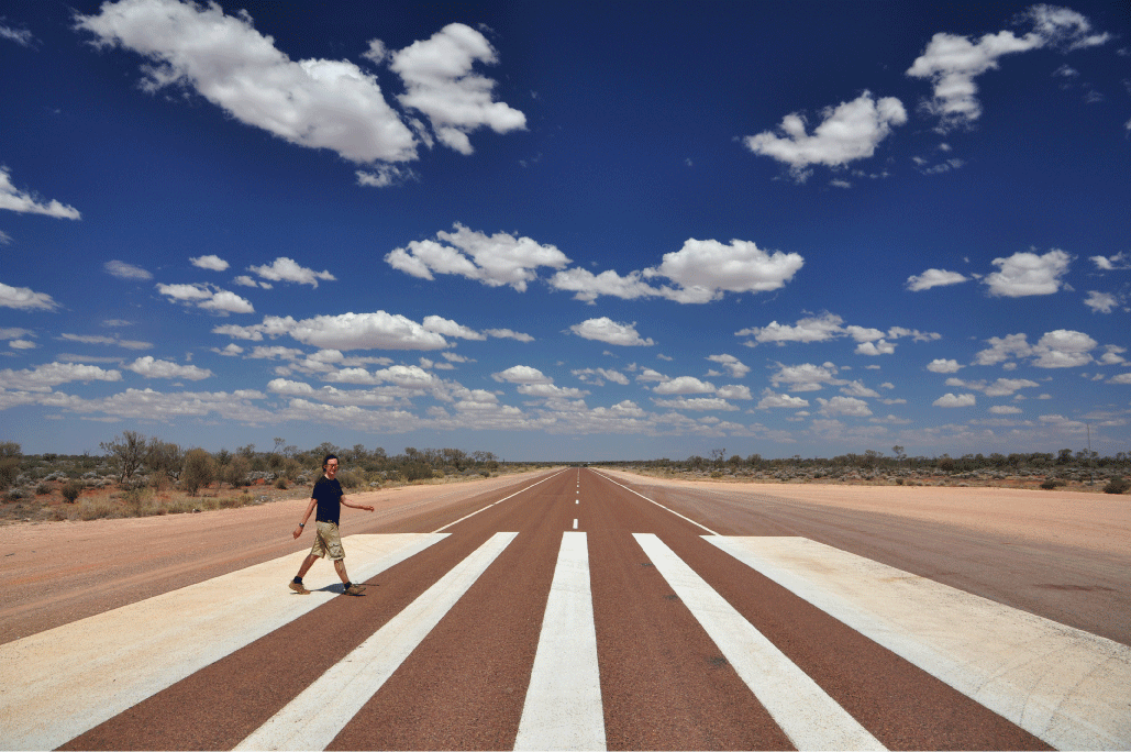 Luke on Abbey Road / the Eyre Highway